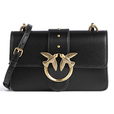 Pinko, Mini Love Bag One Simly, Damen-Tasche, Einheitsgröße, Z99q Schwarz-Antik-Gold, Einheitsgröße im Sale